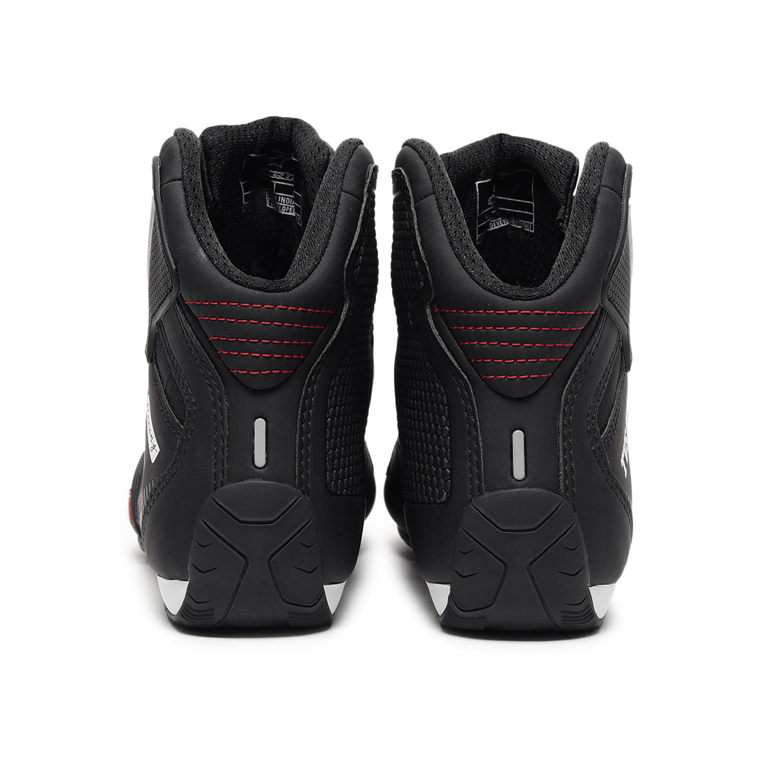 TVS Racing x Alpinestars Riding Shoes for Men, Lightweight Microfiber Upper, Speed Lace Closure, Ankle Protection, Airflow Vents and Road Riding Comfort